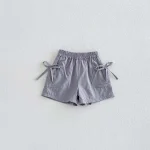 【73-100cm】ベビー 女の子 リボンフリル ショートパンツ - 画像 (8)