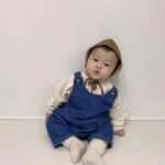 【66-90cm】ベビー 韓国風 レイヤードしやすい サロペット - 画像 (5)