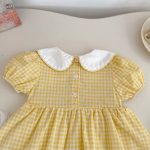 【66-90cm】ロンパース アヒル チェック 可愛い ベビー服 - 画像 (9)