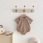 【66-90cm】ロンパース ワッフル 無地 シンプル 肌に優しい - 画像 (11)