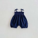 【66-90cm】サロペット フラワー柄 可愛い ベビー服 - 画像 (8)
