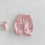 【73-120cm】ボーダーパンツ 可愛い 履きやすい 女の子 男の子 ボトムス - 画像 (5)