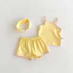 【66-100cm】キャミ セットアップ ベビー 女の子 バンド付き シンプル - 画像 (8)