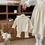 【73-110cm】セットアップ 蝶結び 柔らか おしゃれ 肌に優しい 二点セット - 画像 (8)
