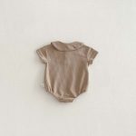 【66-90cm】ロンパース ワッフル 無地 シンプル 肌に優しい - 画像 (8)