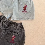 【80-150cm】ショートパンツ キッズ 男女兼用 恐竜 刺繍 - 画像 (18)