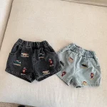 【80-150cm】ショートパンツ キッズ 男女兼用 恐竜 刺繍 - 画像 (11)