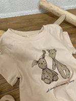 【66-90cm】ロンパース ベビー 半袖 ウサギ柄 着心地抜群 - 画像 (10)
