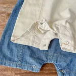 【66-90cm】ベビー ボンネット付き デニムサロペット - 画像 (9)