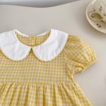 【66-90cm】ロンパース アヒル チェック 可愛い ベビー服 - 画像 (10)