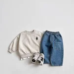 【73-120cm】セットアップ ベビー 熊柄 カジュアル - 画像 (12)