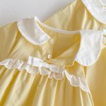 【66-120cm】ロンパース/ワンピース 可愛い キイロ 姉妹服 - 画像 (16)