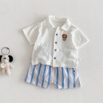 【73-120cm】トップスorパンツ ライオン ロゴ カジュアル