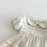 【66-90cm】ロンパース グリーン 花 プリンセス おしゃれ 女の子 - 画像 (11)
