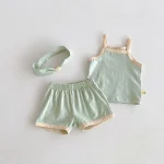 【66-100cm】キャミ セットアップ ベビー 女の子 バンド付き シンプル - 画像 (10)