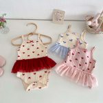 【66-90cm】ロンパース 蝶結び ハート 可愛い 女の子 - 画像 (6)