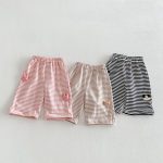 【73-120cm】ボーダーパンツ 可愛い 履きやすい 女の子 男の子 ボトムス - 画像 (10)