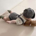【66-90cm】サロペット ナチュラル ニット 無地 可愛い 赤ちゃん - 画像 (11)