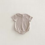 【66-90cm】ロンパース ワッフル 無地 シンプル 肌に優しい - 画像 (6)