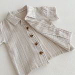 【80-120cm】セットアップ ストライプ グレー カジュアル 子供服 - 画像 (8)
