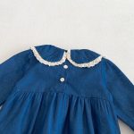 【66-90cm】ロンパース デニム レース 可愛い ベビー服 - 画像 (6)