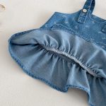 【73-110cm】ワンピース デニム ハート 蝶結び おしゃれ 女の子 - 画像 (10)