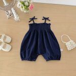 【66-90cm】サロペット フラワー柄 可愛い ベビー服 - 画像 (11)