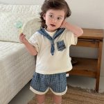 【73-110cm】セットアップ ポケット付き セーラー 可愛い - 画像 (6)