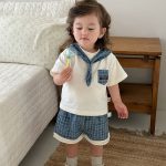 【73-110cm】セットアップ ポケット付き セーラー 可愛い - 画像 (7)