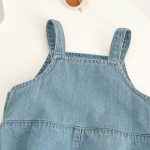 【66-90cm】サロペロンパース&帽子 デニム オシャレ カジュアル - 画像 (16)