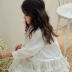 【90-140cm】女の子 無地 フォマールシャツ ワンピース - 画像 (10)