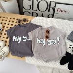 【66-90cm】ロンパース hey you シンプル 可愛い ベビー服 - 画像 (7)