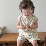 【73-110cm】セットアップ ノースリーブ ドット 肌に優しい - 画像 (6)