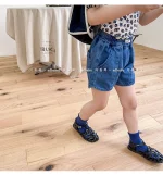 【80-130cm】ショートパンツ キッズ デニム 履きやすい - 画像 (10)