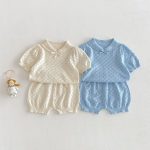 【73-110cm】セットアップ パステルカラー 通気 着心地良い - 画像 (2)