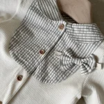 【66-90cm】ロンパース ベビー フォマールリボン 前開き - 画像 (10)