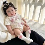 【66-90cm】ロンパース ハート 可愛い おしゃれ 赤ちゃん - 画像 (4)