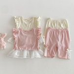 【73-110cm】シャツorパンツ フリル メッシュ シンプル 可愛い 女の子 - 画像 (12)