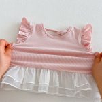 【73-110cm】シャツorパンツ フリル メッシュ シンプル 可愛い 女の子 - 画像 (15)