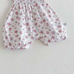 【66-90cm】サロペット フラワー柄 可愛い ベビー服 - 画像 (14)