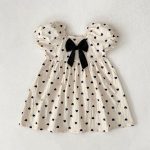 【66-130cm】ロンパースorワンピース 姉妹服 蝶結び ハート 可愛い - 画像 (8)