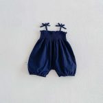 【66-90cm】サロペット フラワー柄 可愛い ベビー服 - 画像 (9)
