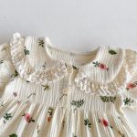 【80-130cm】ワンピース 花柄 半袖 可愛い女の子 - 画像 (10)