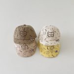 【GOODS】帽子 クマ総柄 可愛い