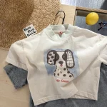 【80-130cm】Tシャツ 女の子 カートゥーン プリント 可愛い - 画像 (3)