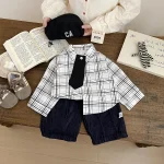 【73-120cm】チェク柄 シャツ or ボトムス ベビー 男の子 - 画像 (2)