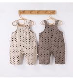 【73-100cm】サロペット ベビー 可愛い ドット柄 ウサギデザイン - 画像 (4)