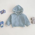 【73-120cm】アウター フード付き 無地 シンプル - 画像 (6)