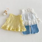 【73-120cm】トップス or パンツ 女の子 おしゃれ フリルデザイン