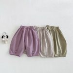 【73-120cm】パンツ キッズ 無地 カジュアル ゆったり - 画像 (3)
